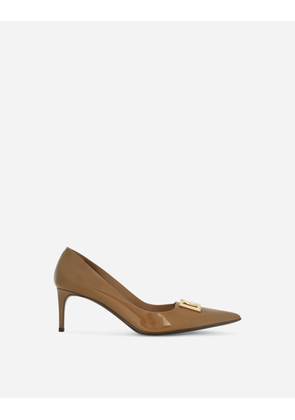 Dolce & Gabbana Calfskin Pumps - Woman Pumps And Slingback Brown Leather 41