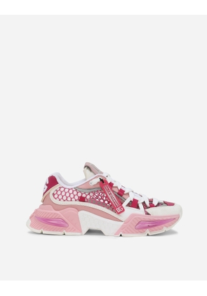 Dolce & Gabbana Mixed-material Airmaster Sneakers - Woman Sneakers Pink 39.5