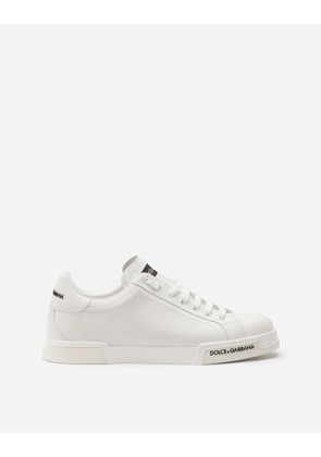 Dolce & Gabbana Sneaker Portofino In Vitello Nappato - Man Sneakers White Leather 39.5