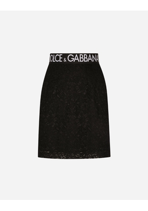 Dolce & Gabbana Lace Miniskirt - Woman Skirts Black 36