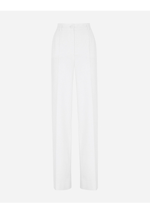 Dolce & Gabbana Wool Pants - Woman Trousers And Shorts White Wool 42