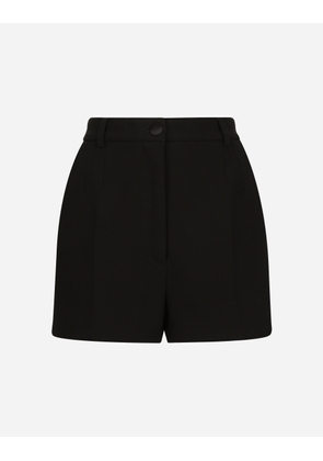 Dolce & Gabbana Double Wool Crepe Shorts - Woman Trousers And Shorts Black 50