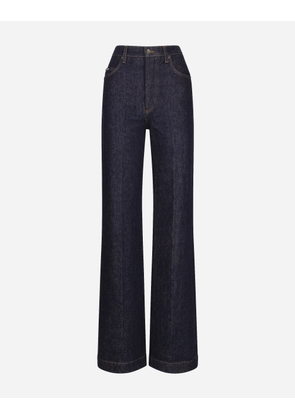 Dolce & Gabbana Flared Denim Jeans - Woman Denim Multi-colored 46