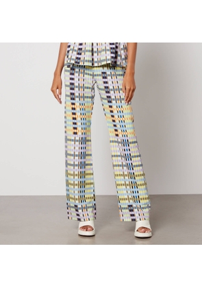 Stine Goya Marc Checked Crepe Trousers - S