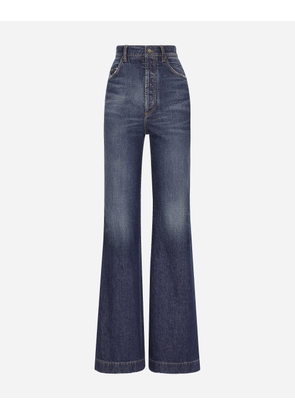 Dolce & Gabbana Flared Denim Jeans - Woman Denim Multi-colored 36