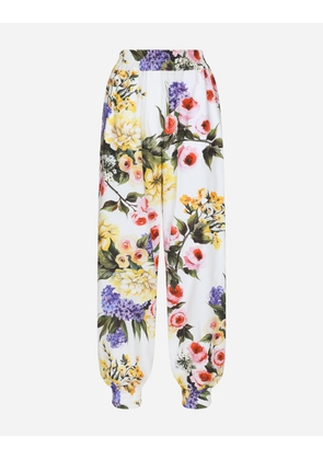 Dolce & Gabbana Garden-print Balloon Pants - Woman Trousers And Shorts Print 40