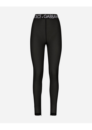 Dolce & Gabbana Tulle Leggings - Woman Trousers And Shorts Black 48