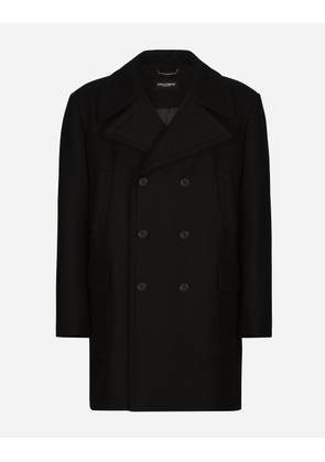 Dolce & Gabbana Wool Pea Coat - Man Coats And Jackets Black 58