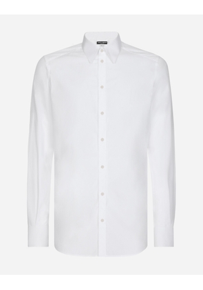 Dolce & Gabbana Cotton Gold-fit Shirt - Man Shirts White Cotton 42