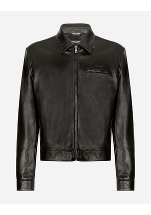 Dolce & Gabbana Lambskin Jacket - Man Coats And Jackets Black 50