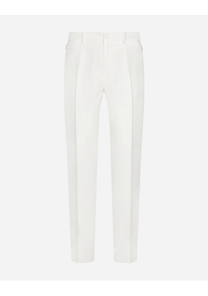 Dolce & Gabbana Linen Pants - Man Trousers And Shorts White 52