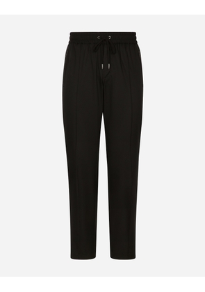 Dolce & Gabbana Light Nylon Jogging Pants - Man Trousers And Shorts Black Fabric 54