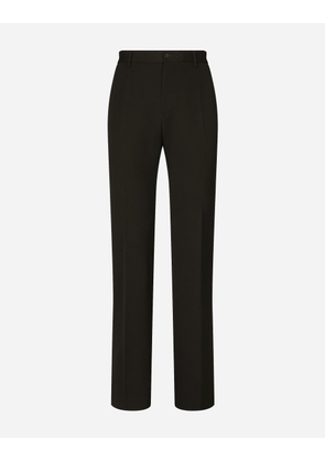 Dolce & Gabbana Flared Wool Pants - Man Trousers And Shorts Black Wool 46