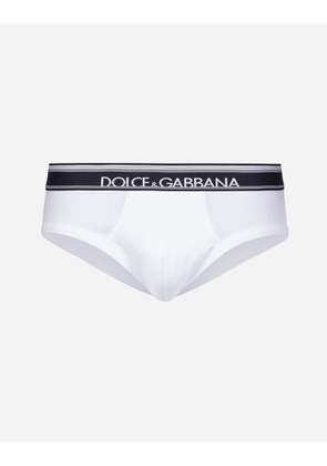 Dolce & Gabbana Slip Medio 2-pack - Man Underwear And Loungewear White Cotton 3