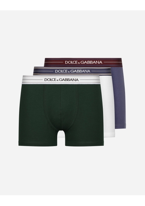 Dolce & Gabbana Boxer Regular 3-pack - Man Underwear And Loungewear Multi-colored 3