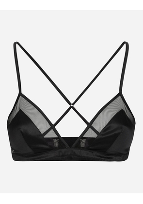 Dolce & Gabbana Regg.senza Ferretto - Woman Underwear Black Satin 1