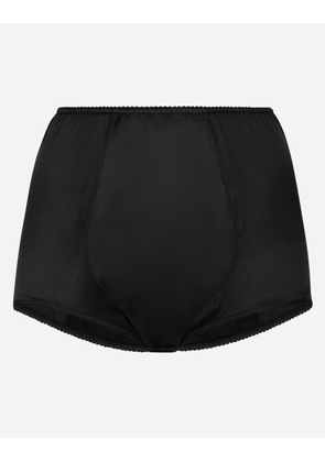 Dolce & Gabbana キュロット サテン - Woman Underwear Black Silk 4