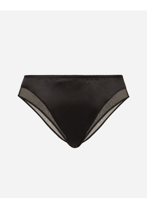 Dolce & Gabbana Slip - Woman Underwear Black Satin 2