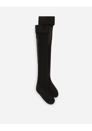Dolce & Gabbana Calza Autoreggente - Woman Socks Black S