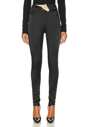 AREA High Waisted Star Legging in Black - Black. Size 4 (also in ).