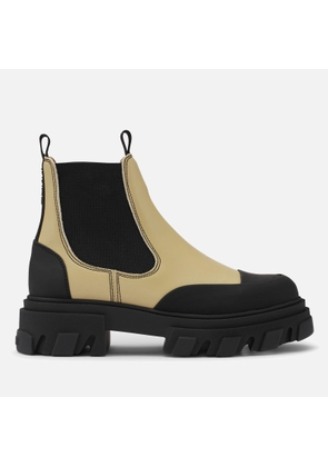 Ganni Low-Rise Leather Chelsea Boots - UK 3
