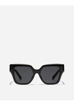 Dolce & Gabbana Dg Sharped Sunglasses - Woman Sunglasses Black Acetate One Size