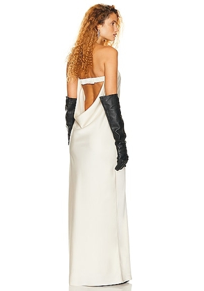 Helsa Lisette Column Maxi Dress in Ivory - Ivory. Size M (also in L, S, XL).