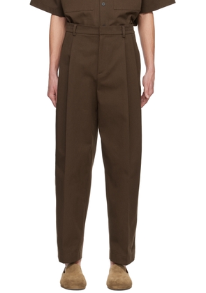 LE17SEPTEMBRE Brown Pleated Trousers