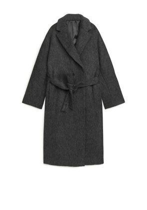 Belted Wool Coat - Grey