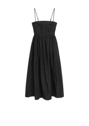 Taffeta Tube Dress - Black