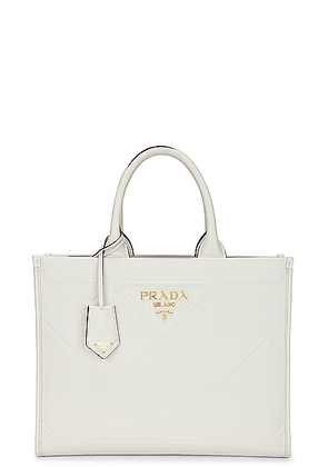 prada Prada Quilted Tote Bag in White - White. Size all.