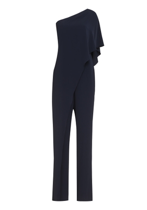 Ralph Lauren Georgette One-Shoulder Jumpsuit