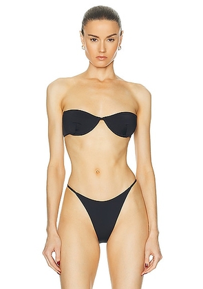 HAIGHT. Gal Bikini Top in Black - Black. Size S (also in M).