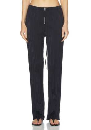 Helmut Lang Crushed Pant in Black - Black. Size M (also in S, XS).