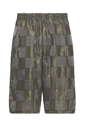 Needles H.d.p. Bright Cloth Checker Shorts in Grey - Grey. Size L (also in M, S, XL).