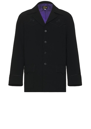 Needles Western Leisure Jacket Double Cloth In Black in Black - Black. Size L (also in M, S, XL/1X).