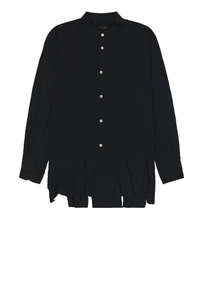 COMME des GARCONS BLACK Broad Garment Shirt in Black - Black. Size L (also in M, S, XL/1X).