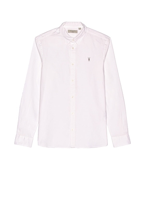 ALLSAINTS Hawthorne LS Shirt in White. Size XXL/2X.