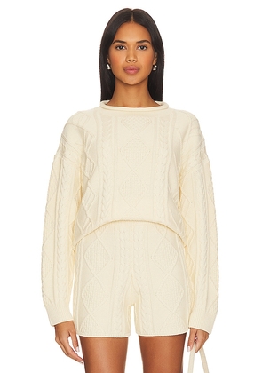 Callahan Daria Sweater in Cream. Size L, XS.