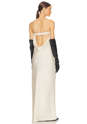 Helsa Lisette Column Maxi Dress in Ivory. Size L, S, XL, XS.