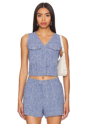Central Park West Sammie Top in Blue. Size L.