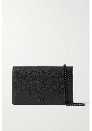Gucci - Textured-leather Shoulder Bag - Black - One size