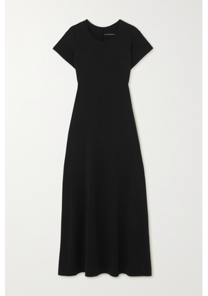 Another Tomorrow - + Net Sustain Fitted Tee Organic Cotton And Tencel Lyocell-blend Jersey Midi Dress - Black - x small,small,medium,large,x large
