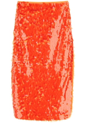 Rotate caitlin midi skirt - 34 Orange
