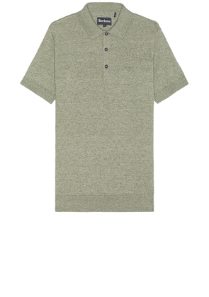 Barbour Buston Knit Polo in Green. Size M, S.