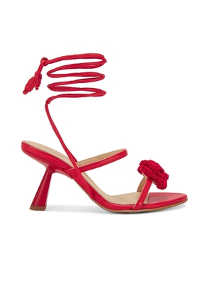 ALOHAS Kendra Bloom Sandal in Red. Size 36, 37, 38, 39, 41.