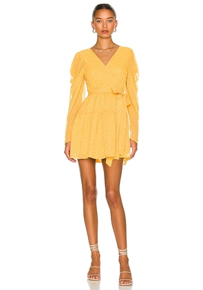 Lovers and Friends Morgan Mini Dress in Yellow. Size XL.