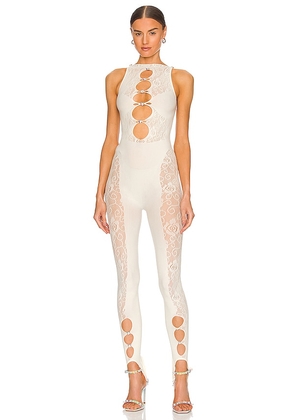 Poster Girl The Janice Jumpsuit in Cream.
