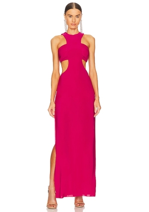 MISA Los Angeles x REVOLVE Angeles Lyra Dress in Fuchsia. Size M.