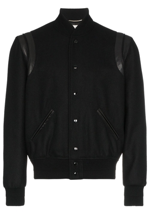 Saint Laurent Varsity wool jacket - Black